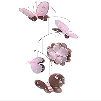 Brown Pink Hailey Butterfly Dragonfly Ladybug Flower Bee Nylon