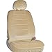Fine Velvet Seat Covers for Car SUV Van - Durable Rich Velour Fabric Front Pair - Driver & Passenger (Beige)