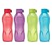 Tupperware Aquaslim Water Bottle Set, 500ml, Set of 4 (B.5L) Colors May Vary