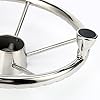 Amarine-made-5-spoke-13-12-Inch-Destroyer-Style-Stainless-Boat-Steering-Wheel-with-M-Size-Knob-9310SRF1