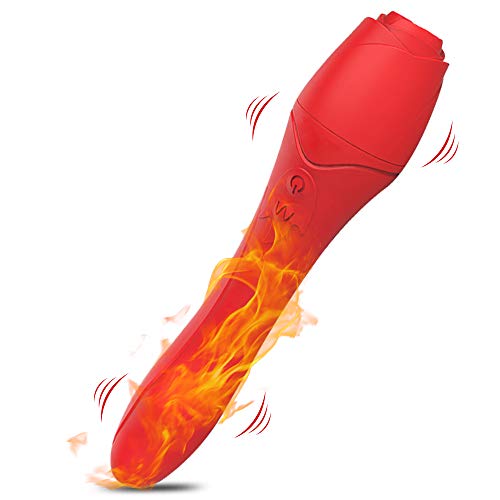 G Spot Vibrator Dildo for Women and Couple with 10 Strong Vibration Roating Heating Modes for Quick Orgasm for Effortless Insertion Clitoris Nipple Vagina Massagers Adult Sex Toys