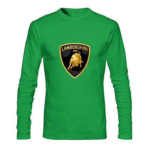 Men's Lamborghini Logo Long Sleeves T Shirt
