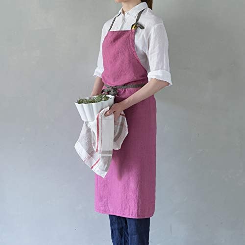 Lino e Linaリーノ・エ・リーナフルエプロン マノン マゼンタ