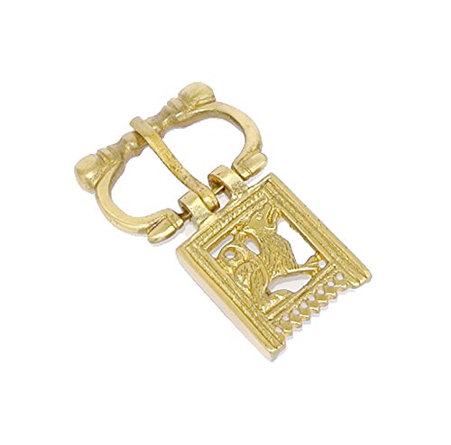 Brass Medieval Wolf Buckle