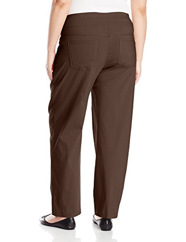 Ruby Rd Women's Plus-Size Solar Millennium Pull-On Pant – Flat Front, Wide Waistband, 30" Inseam