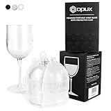 Elegant Portable Collapsible Wine Glass | Unbreakable, Shatterproof Clear Plastic Wine Glass | BPA FREE, Dishwasher Safe, Detachable Stem Wine Cup | Perfect for Camping, Outdoor, and Travel