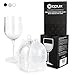 Premium Unbreakable Wine Glass by OPUX | Collapsible, BPA Free, Dishwasher Safe | Ideal for Camping, Picnics, Outdoor and Indoor Use | Great Gift for Wine Lovers (With Protective Case, Clear)