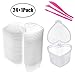 BSTYU Slime Storage Container - 24 Pack Heart-Shaped Slime Slime Box Tank with Lids - Leak-Proof Transparent Plastic Foam Ball Slime Storage Containers