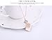 OUFO Jewelry Sets for Women Crystal Rose Gold Plated Necklace and Earrings Square Pink Pendant Wedding Costume Dressy Necklaces Set