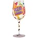 Designs by Lolita “#1 Grandma” Hand-painted Artisan Wine Glass, 15 oz.