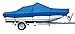 iCOVER Trailerable Boat Cover,Water Proof Heavy Duty,Fits V-HULL,TRI-HULL,Fish&Ski,Pro-Style,Fishing Boat,Runabout,Bass Boat Multiple sizes and colors,Blue/Grey Color,B6201/B6301