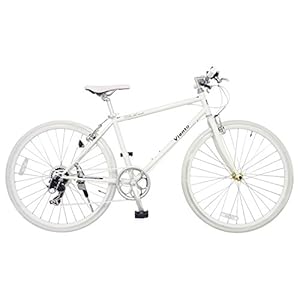 ANIMATO(アニマート) クロスバイク VIENTO(ヴィエント) 700C ホワイト【SHIMANO7段変速】