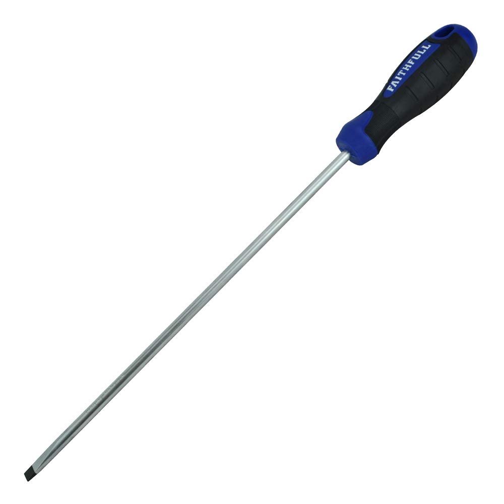 Faithfull FAISDP250 Soft-Grip long Reach Screwdriver Parallel 6.5mm x 250mm