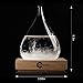 3D HOME Storm Glass Weather Stations Water Drop Weather Predictor Creative Forecast Nordic Style Decorative Weather Glass (Medium)