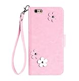 iPhone 6S Case, FYY [Top-Notch Series] Premium PU Leather Wallet Case with Photo Slot, Card Slots, Note Holder, Coin Pocket and Hand Strap for iPhone 6S Pink