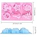 SHAN RUI Silicone Soap Mold, 2pcs 6-Cavity Christmas Handmade Soap Molds, for Making Fudge, Cake, Chocolate, Ice Cube etc.