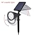 Solar Lights LITWAY Spotlight Waterproof Landscape Auto ON/OFF Outdoor Light for Garden Yard 2Pack