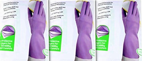3 pack - Pair Of Clean Ones Premium Multi Purpose Non Slip Gloves 20 mil, Medium