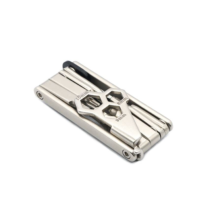 COYOTE MT 12 in 1 Bike Multitool - Compact and Lightweight Bicycle Repair Kit for Road and Mountain Bikes - Saddlebag and Pocket Friendly – Strong, No Rust, Long Leverage Bicycle Tools - Cyclist Gift