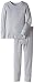 Fruit of the Loom Boys' Little Waffle Thermal Underwear Set, Light Grey Heather, 6-7