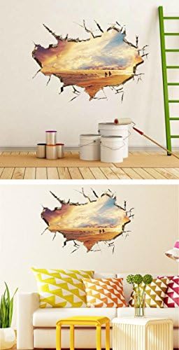 ウォールステッカー 窓 ウォールシール 風景 おしゃれ シール お風呂 かわいい トリックアート 青 ブルー カフェ リース 植物 花 木 英字 ハワイ ビーチ 海岸 波 時計 森林 海 身長計 南国 ビーチ 空 Diy Ikea 空 夏