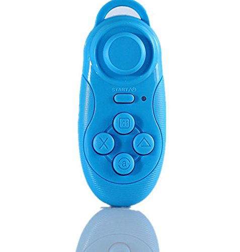 UPC 769700859355, Gloriest Mini Multifunction Portable Wireless Gamepad Remote Controller,Bluetooth V3.0, IOS VR Headset Google Cardboard Ebook Powerpoint Android TV (Blue)