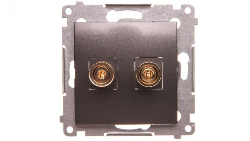 Kontakt-Simon DGL2.01/48 Socket Anthracite Plastic IP20, 75 mm 47 mm 75 mm