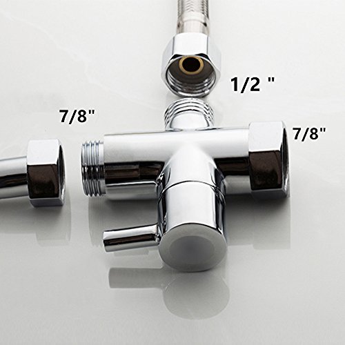 Joyway Hand Bidet for Toilet Attachment-Stainless Steel Handheld Bidet Sprayer Kit for Bathroom Self Cleaning with Extra Long Handle