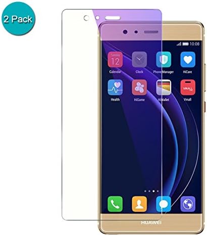 [2 Pack] Huawei P9 Anti Blue Ray Screen Protector, Villstar HD Anti Blue Ray Premium Tempered Glass Screen Protector 9H Hardness Anti Fingerprint Bubble Free for Huawei P9