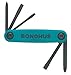 Bondhus 12547 GorillaGrip Utility Fold-up Set, multi, one size
