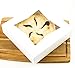Chefible Durable Pie Box With Window, 10x10x2.5 Inches, Perfect for Pies and Low Profile Cakes, Set of 12