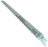 Bosch RW66 6-Inch 6 TPI Wood Cutting reciprocating Saw Blades - 5 Pack