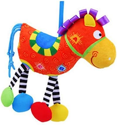 Baby Stroller Toy Car Crib Hanging Stuffed Coulor Horse Toys for Baby