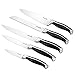 Bluesim 5-Piece Stainless Steel Knife Set - Chef, Carving, Bread, Utility & Paring Knives with Gift Box