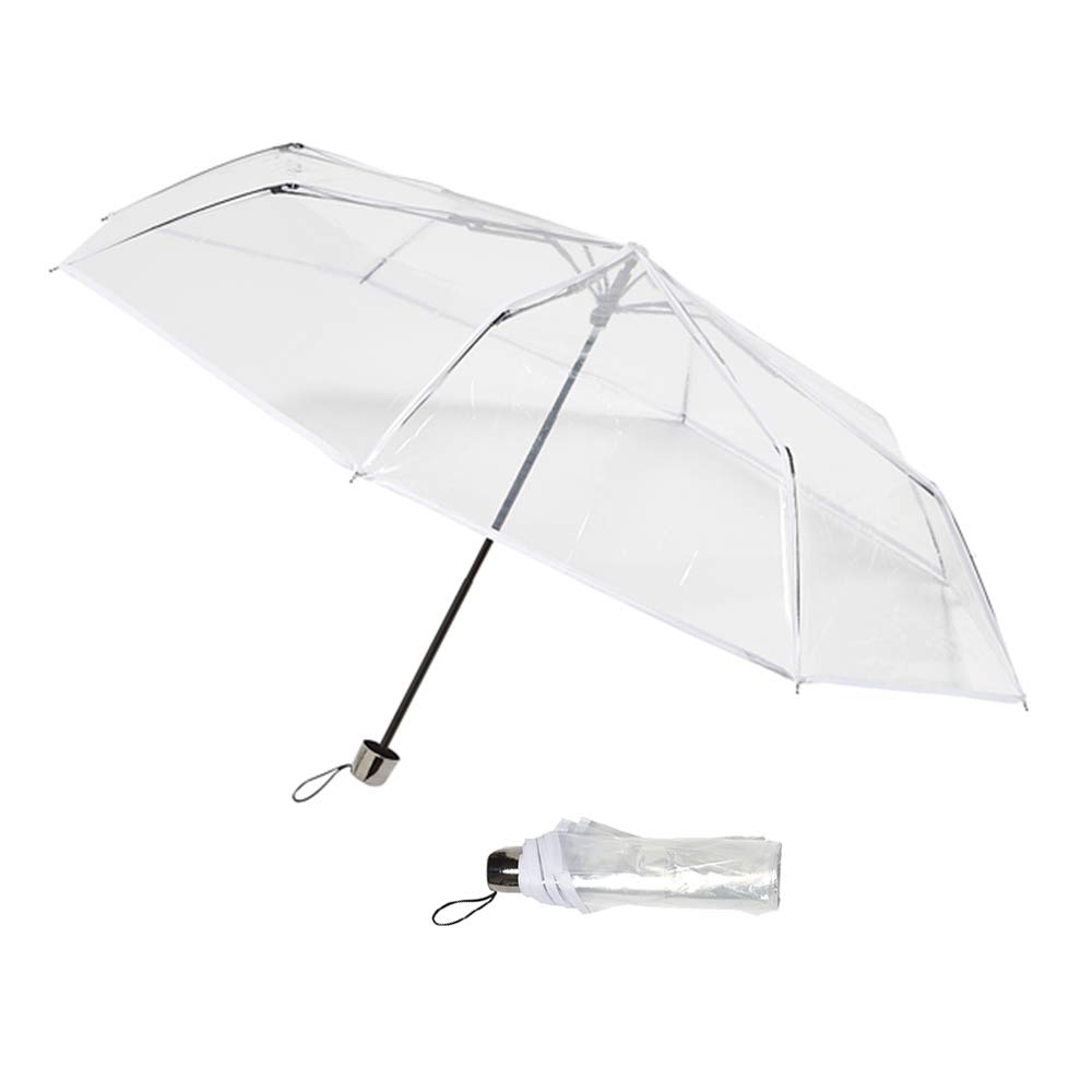in The Air of Time NEYRAT539 Folding Umbrella, 30 cm, Transparent/White
