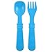 Re-Play Made in USA Toddler Forks and Spoons, Pack of 12 Without Carrying Case - 6 Kids Forks with Rounded Tips and 6 Deep Scoop Toddler Spoons - 0.2