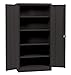 Sandusky Lee Black Steel SnapIt Storage Cabinet, 4 Adjustable Shelves, 72" Height x 36" Width x 18" Depth primary