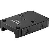 OSIGHT OSP-091 Low Profile Picatinny Mount for Osight X, RMR/407C/507C Footprint Red Dot, 0.476'' Saddle Height Adapter Plate