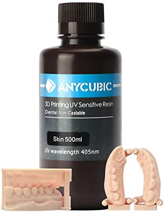 TRIGORILLA ANYCUBIC 3D Printer Rapid Resin 405nm Dental non-casting for Photon UV Curing LCD DLP Printing (500ml, Skin)