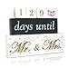 Happy Occasion's Wooden Blocks Wedding Countdown Calendar with Ring Plate. Perfect for Engagement Gifts or Wedding Gifts for the Couple