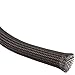 3/8 Inch PET Non-fray Expandable Braided Sleeving - 10ft - Black