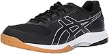 ASICS Mens Gel-Rocket 8 Volleyball Shoe, Black/White, 12 Medium US