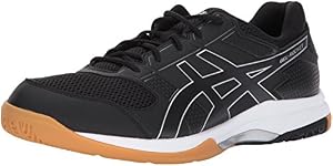 Image of ASICS Mens Gel-Rocket 8 Volleyball Shoe, Black/White, 8.5 Medium US