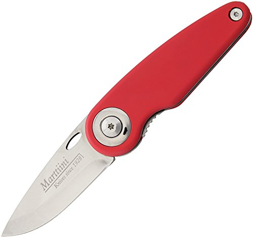 Marttiini Knives Pocket Knife Pelican 925120 Gift Tin Made in Finland Red Handle