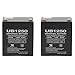 Universal Power Group Chamberlain 4228 EverCharge Replacement Battery- 12v 4.5ah/ 12v 5ah- 2 Pack