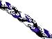 Sport Ropes Triple Titanium Necklace (Purple/Black/White, 18
