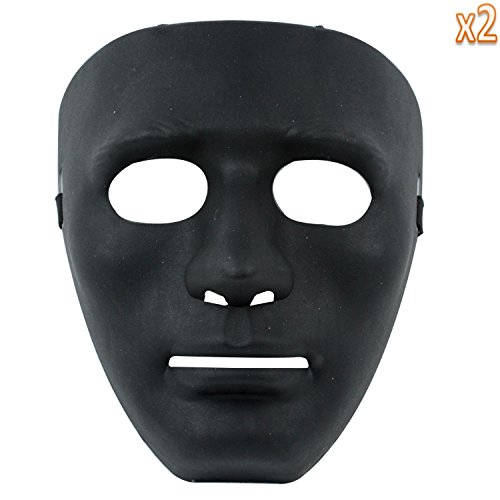 Umiwe(TM) 2PCS x Blank Male Mask Black With Umiwe Accessory Peeler
