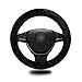 Zento Deals Stretch-On Vehicle Steering Wheel Cover Classic Black Car Wheel Protector