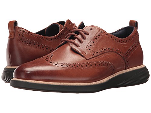 cole haan zerogrand wingtip oxford british tan java
