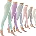 STYLEGAGA Women's 80Denier Semi Opaque Solid Color Footless Pantyhose Tights